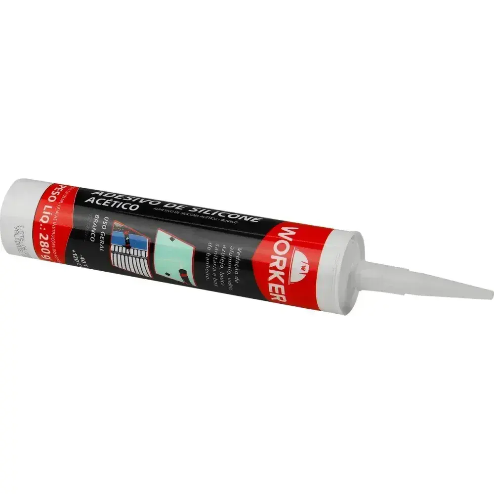 Silicone uso geral branco 280G Worker — fotografia 9