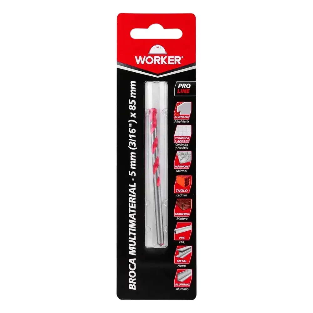 Broca multimaterial 5MMX85MM Worker — fotografia 3