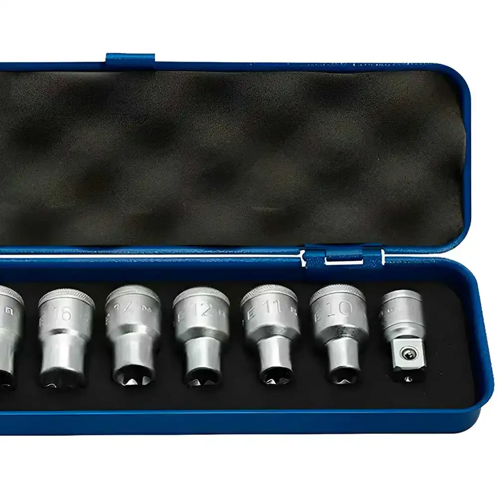 Soquete torx 1/2 pol E10 a E24 com 9 peças 015644 Gedore — fotografia 4