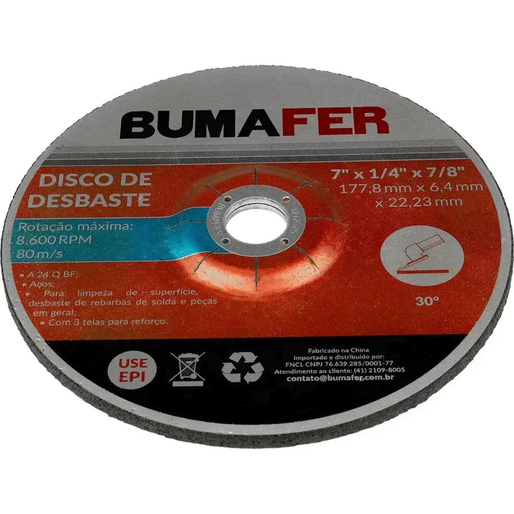 Disco de desbaste 7/8 11 peç Bumafer — fotografia 8