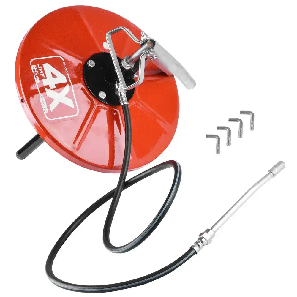 Tampa para engraxadeira de balde manual 20KG com mangote de 1,3 metros HL-20 8486 hidromar Jhf4x — fotografia 6
