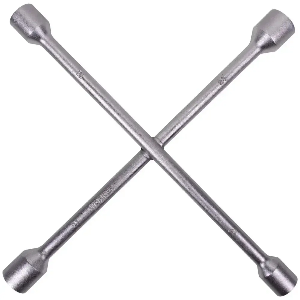 Chave de roda tipo cruz 17X19X21X23MM Worker — fotografia 6