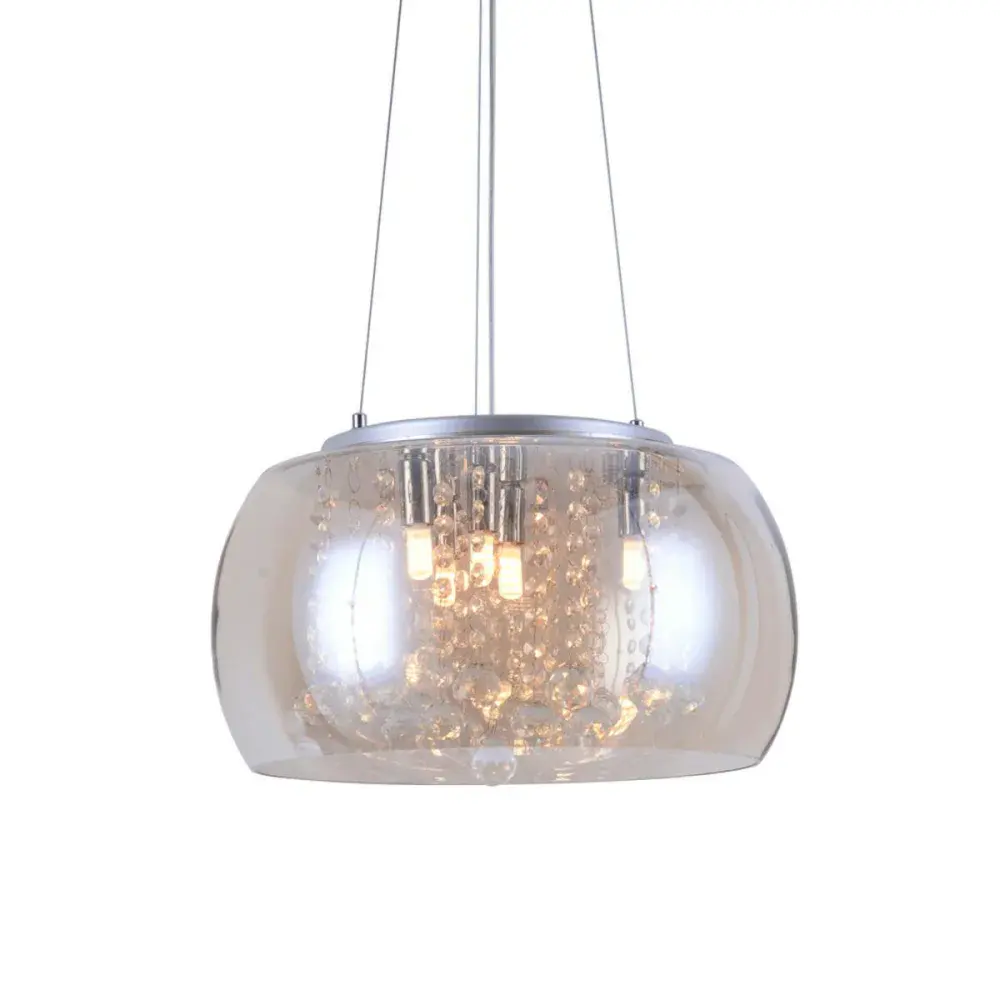 Luminária pendente coliseu 400 5XG9 conhaque Taschibra