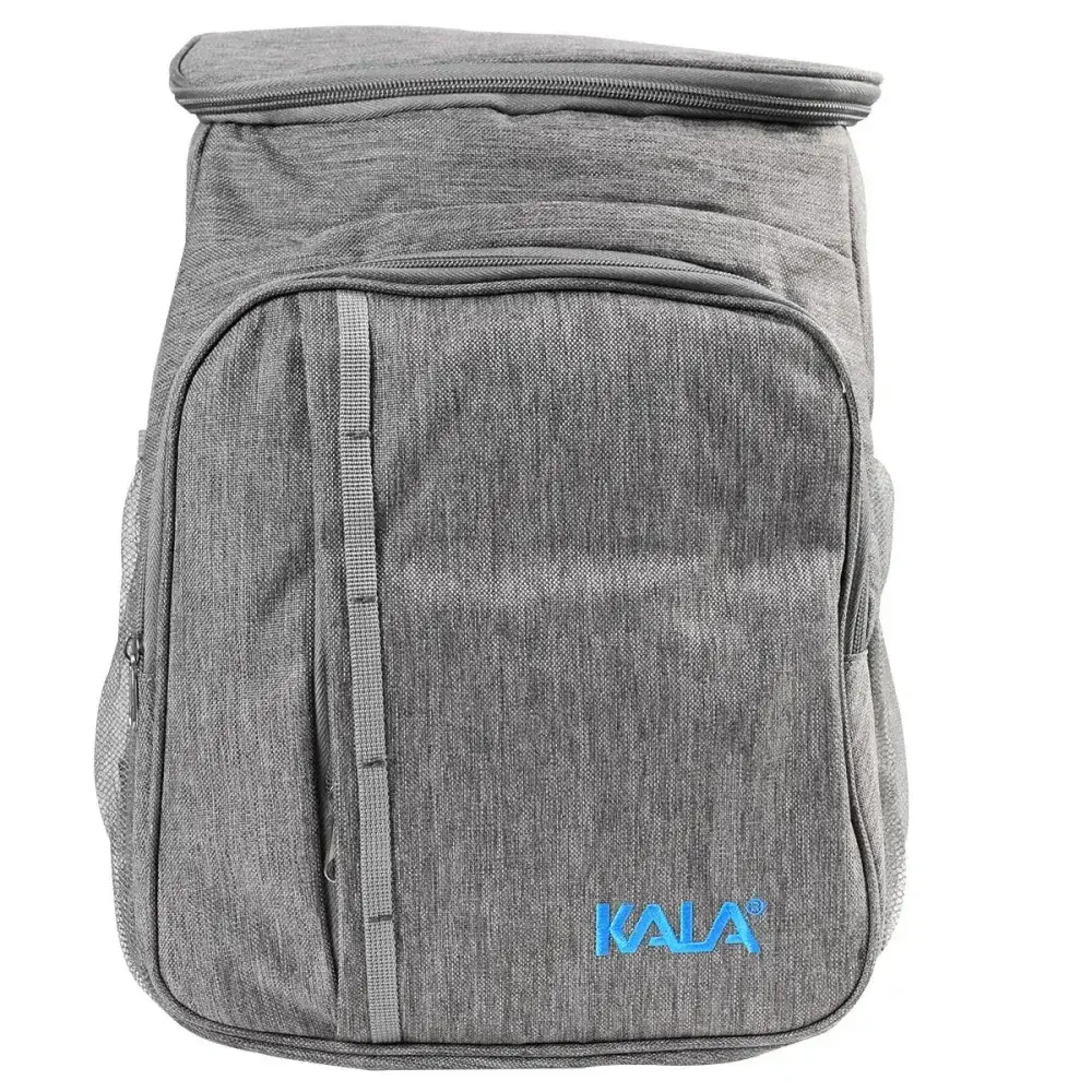 Bolsa térmica com 2 compartimentos 18L cinza Kala — fotografia 7