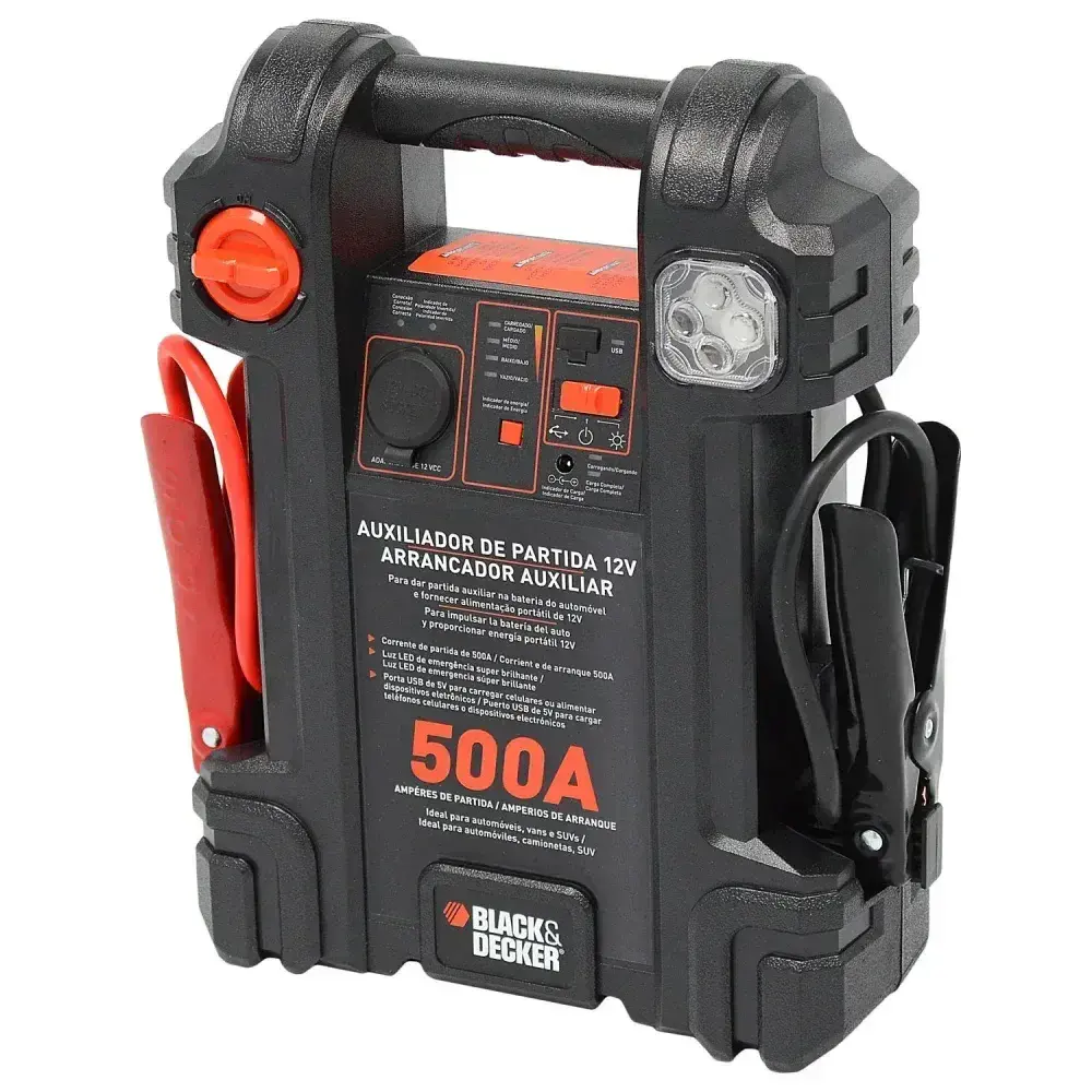 Auxiliar de partida JS500S 500A 12V bivolt blackdecker Black & Decker — fotografia 6
