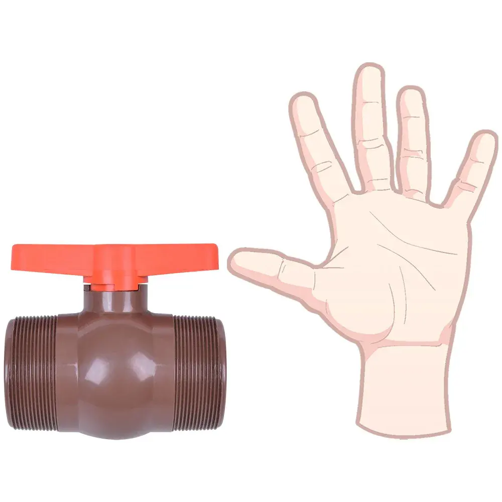 Registro esfera roscável 2.1/2" corr plastik — fotografia 3