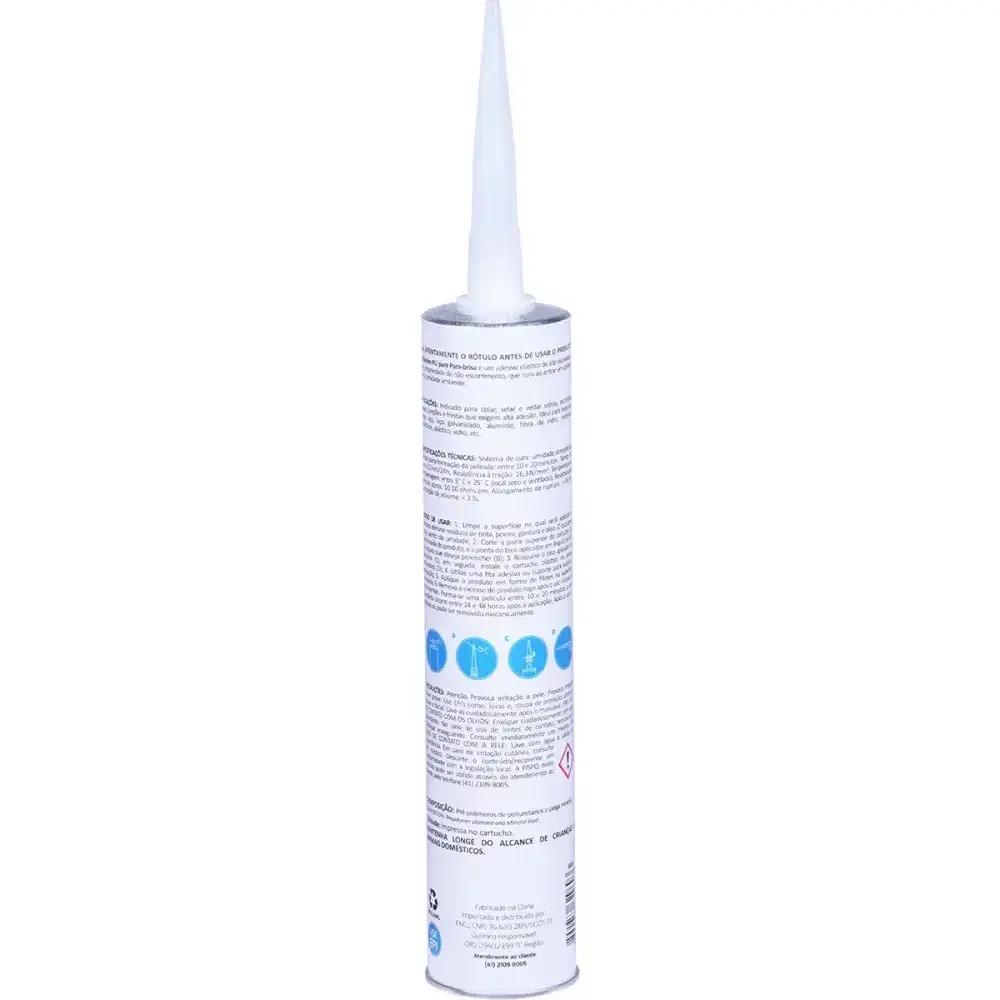 Adesivo fixa para-brisas poliuretano preto 280ML 420G Kala — fotografia 6