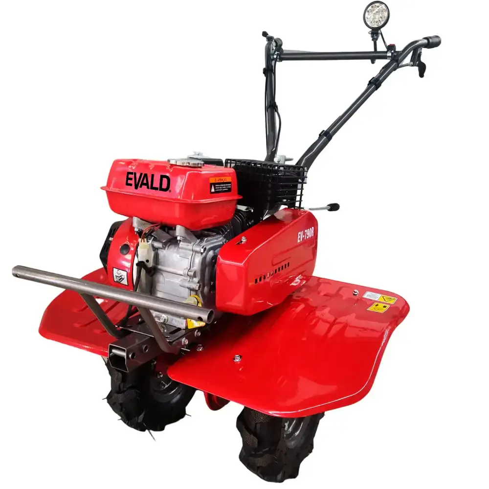 Motocultivador gasolina 7,0 HP 4T 212 CC rodas e enxadas EV790R Evald — fotografia 2