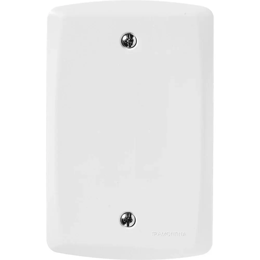 Placa cega 4X2 lux² branca Tramontina — fotografia de referência
