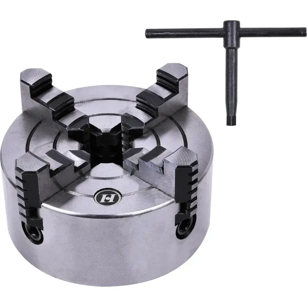 Mandril flange 100MM 4 castanhas TMB-500 Bumafer — fotografia 6