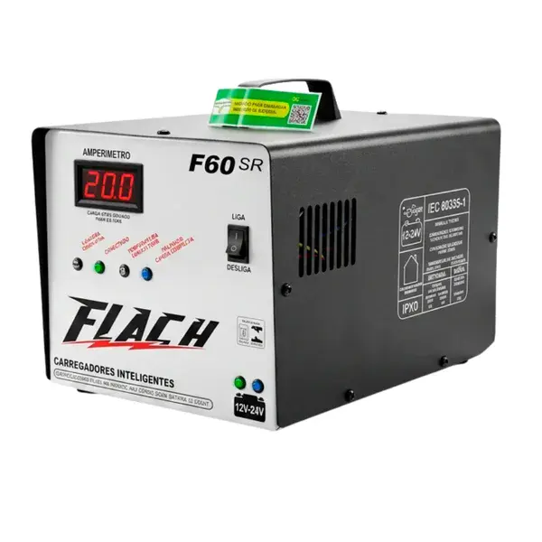 Carregador de baterias F60-12/24 SR - 20 ah - Flach
