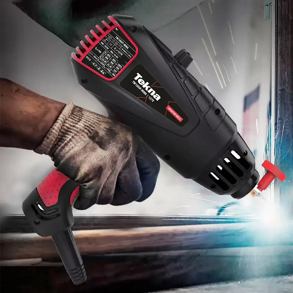 Pistola de solda inversora 220V TW130IP-MMA 120A Tekna 220 V — fotografia 4