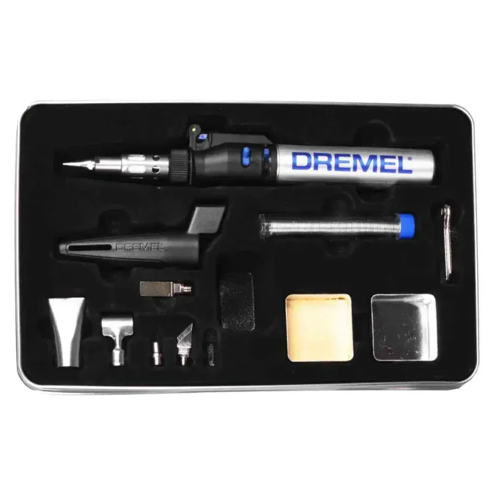 Mini maçarico versatip a gás com 12 acessórios Dremel — fotografia 6
