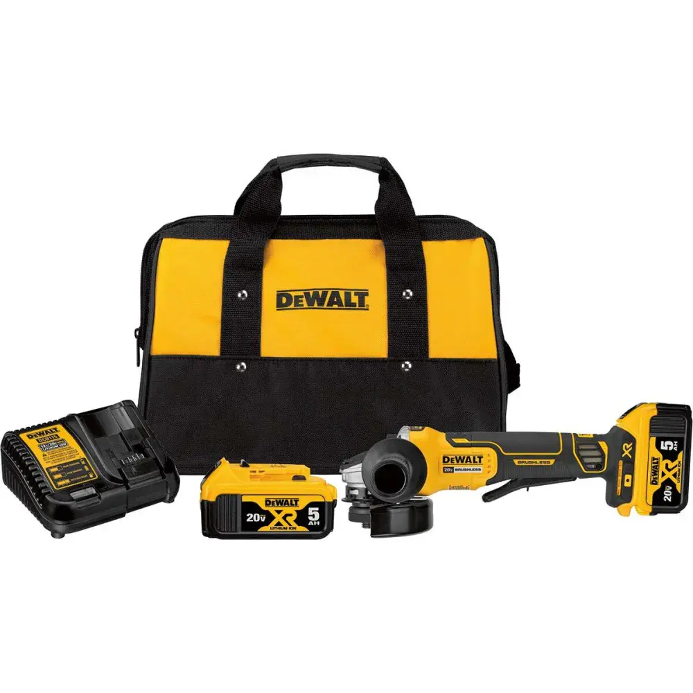 Esmerilhadeira angular a bateria 4 1/2-5 20V 127V max Dewalt — fotografia de referência