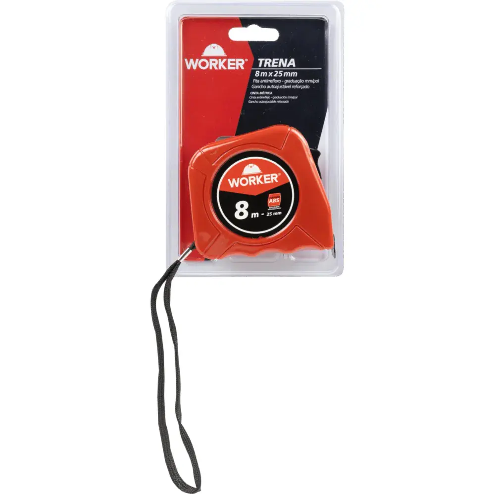 Trena abs 8M x 25MM vermelha Worker — fotografia 4