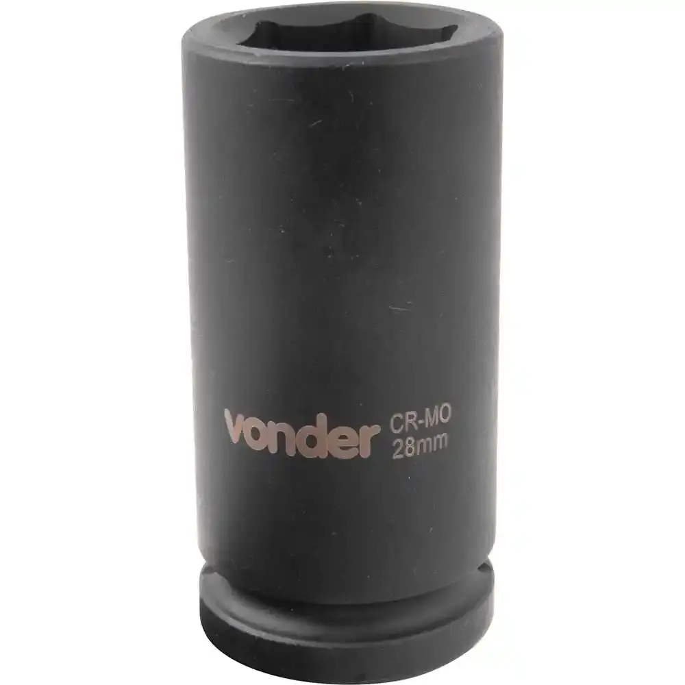 Soquete sextavado longo de impacto 28MM 3/4POL Vonder — fotografia 3
