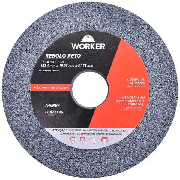 Rebolo reto uso geral A46N6V - Worker — fotografia de referência