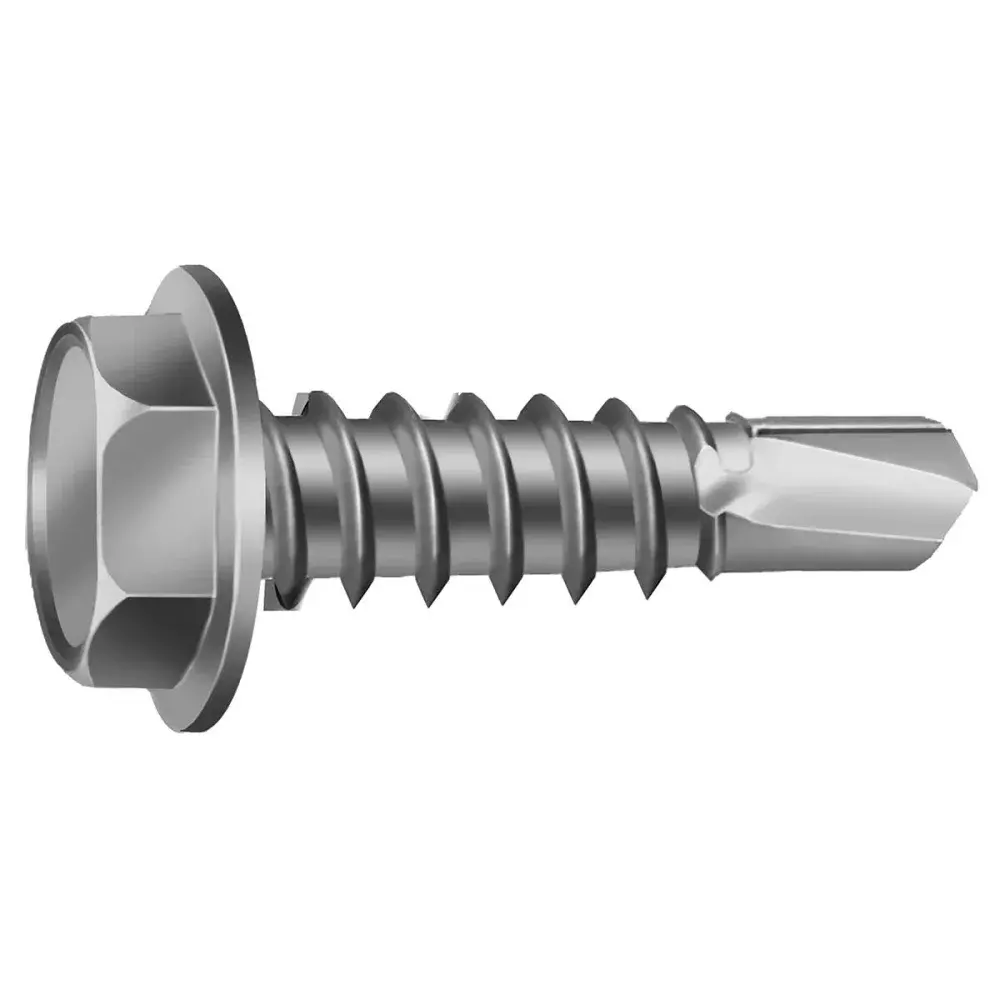 Parafuso ponta broca cs zincado 4,2MMX13MM Worker 500 pçs — fotografia de referência