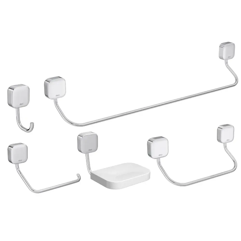Kit para banheiro linha pix cromado 5 peç Deca — fotografia de referência
