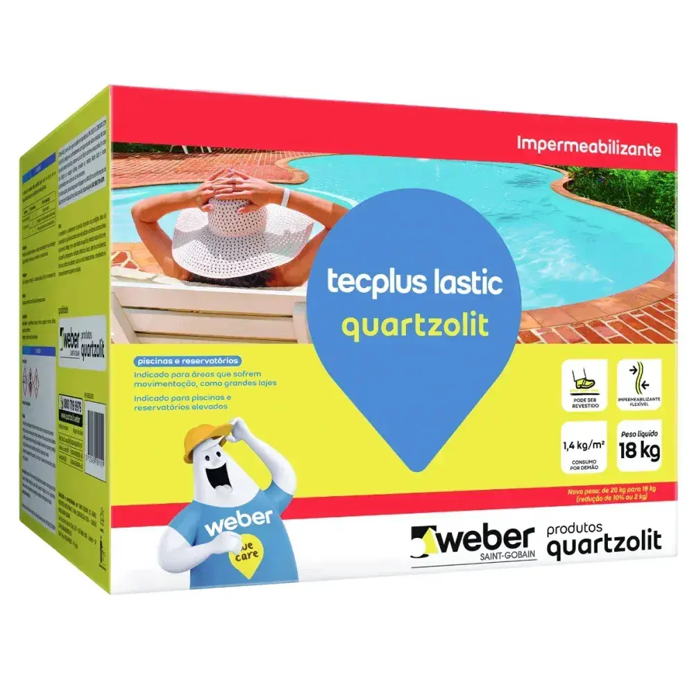 Tecplus lastic impermeabilizante 18KG Quartzolit — fotografia 2
