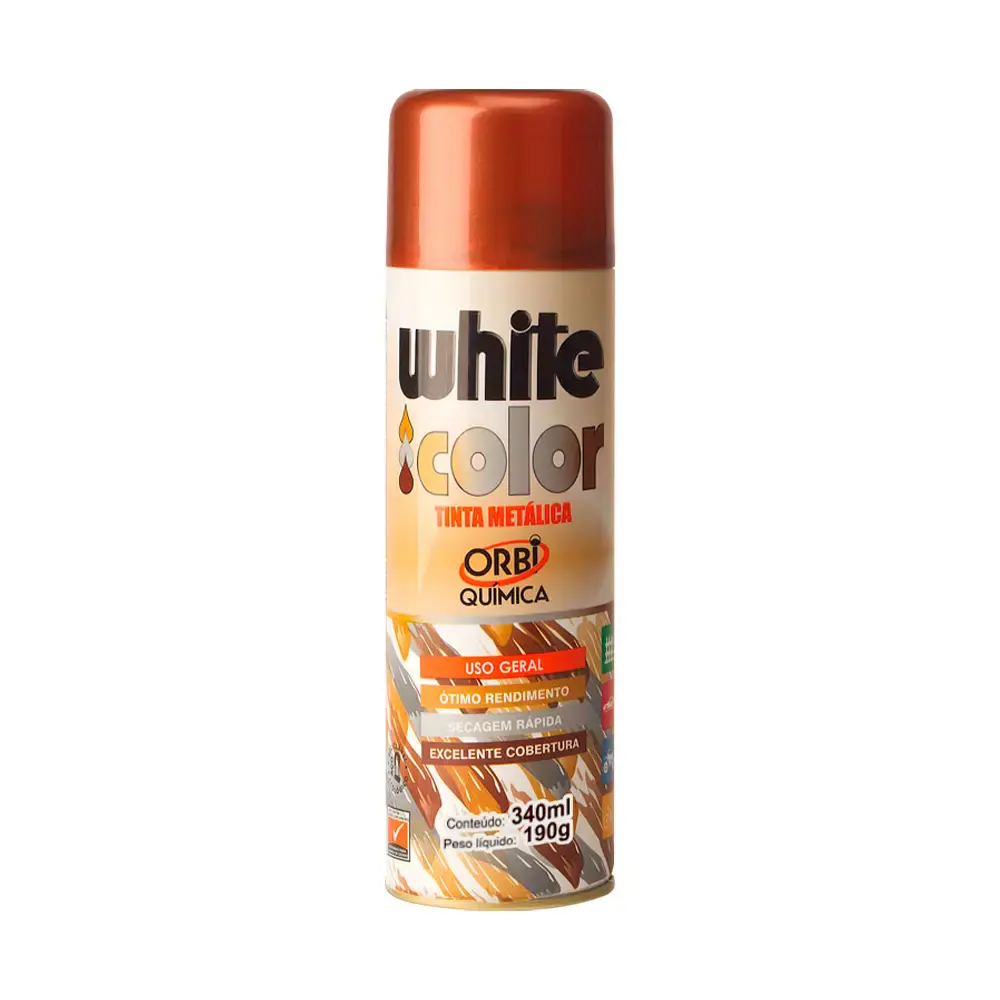 Tinta spray metálica bronze 340ML 18757 Orbi — fotografia de referência