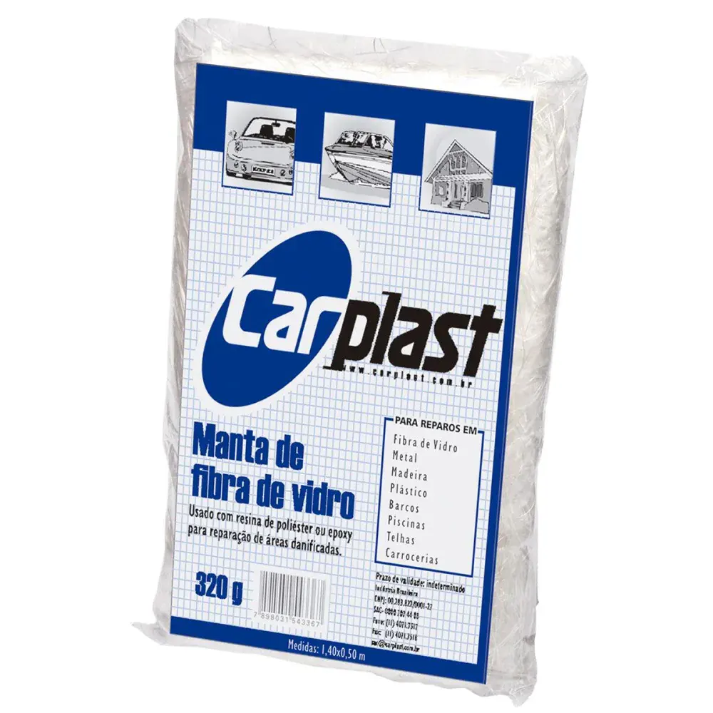 Manta fibra vidro Carplast 320GR Carplast — fotografia de referência