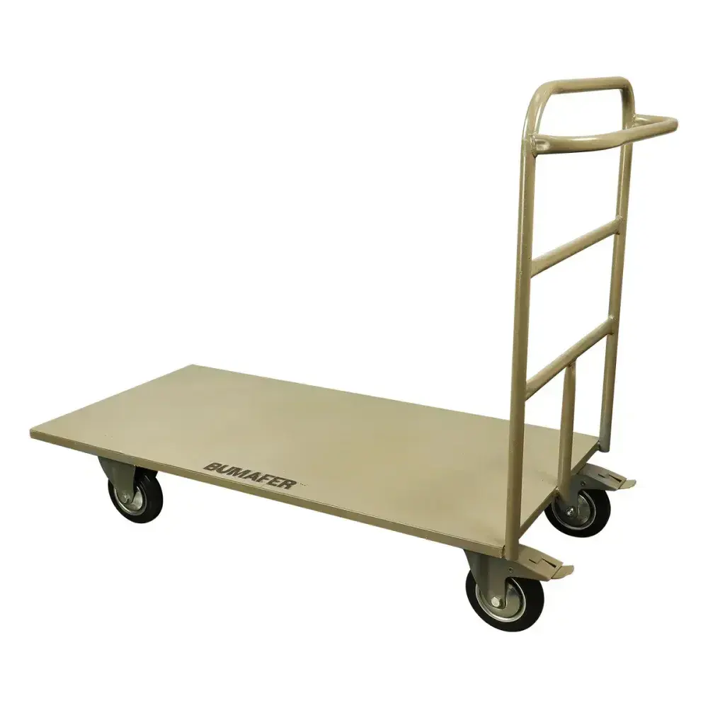 Carro plataforma aço 1200X600MM aba fixa Bumafer — fotografia 10