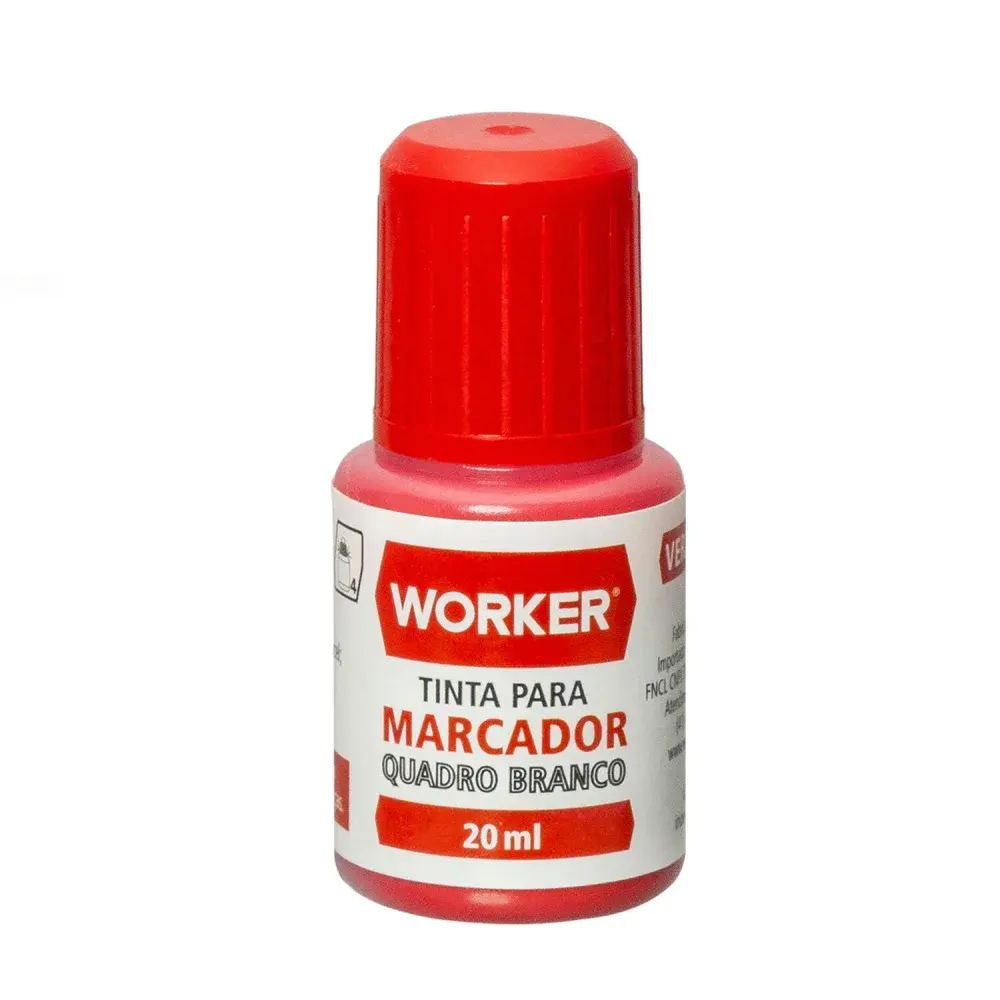Tinta marcador de quadro branco 20ML vermelho Worker — fotografia de referência