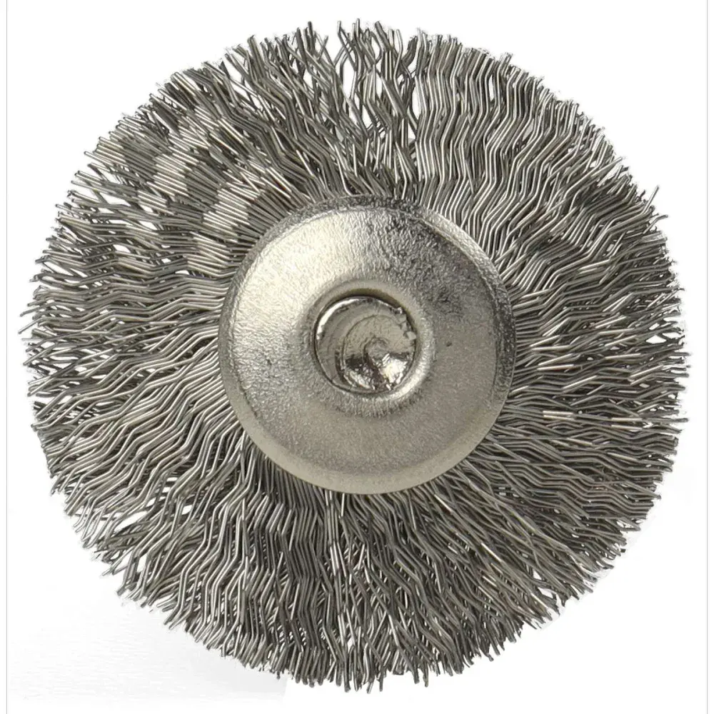 Escova circular com haste em inox 1/8 3,2X20MM Worker