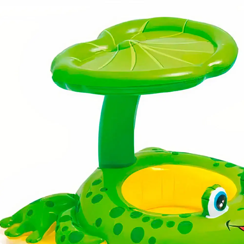 Boia inflável infantil sapinho amigo com cobertura Intex — fotografia 3