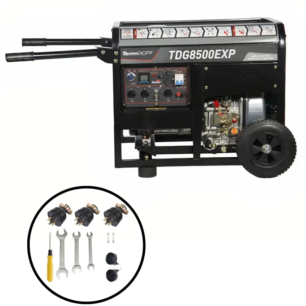 Gerador à diesel 7 KVA com partida elétrica e AVR TDG8500EXP monofásico 251-054 Toyama
