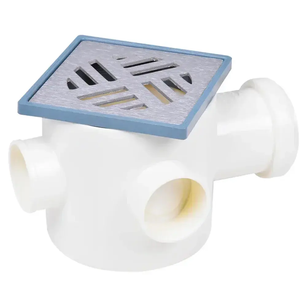 Caixa sifonada quadrada 100X150X50 alumínio Amanco — fotografia 5