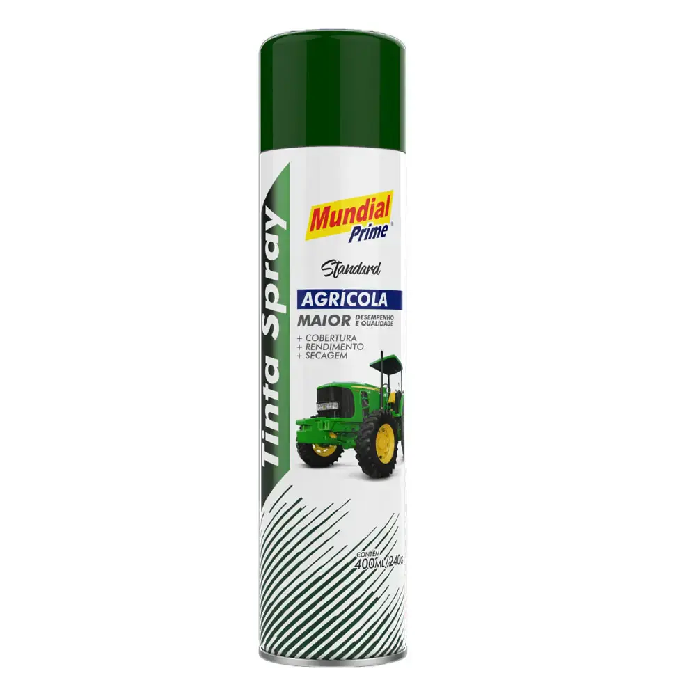Tinta spray agricola verde 400ML AE0100145 Mundial prime — fotografia de referência