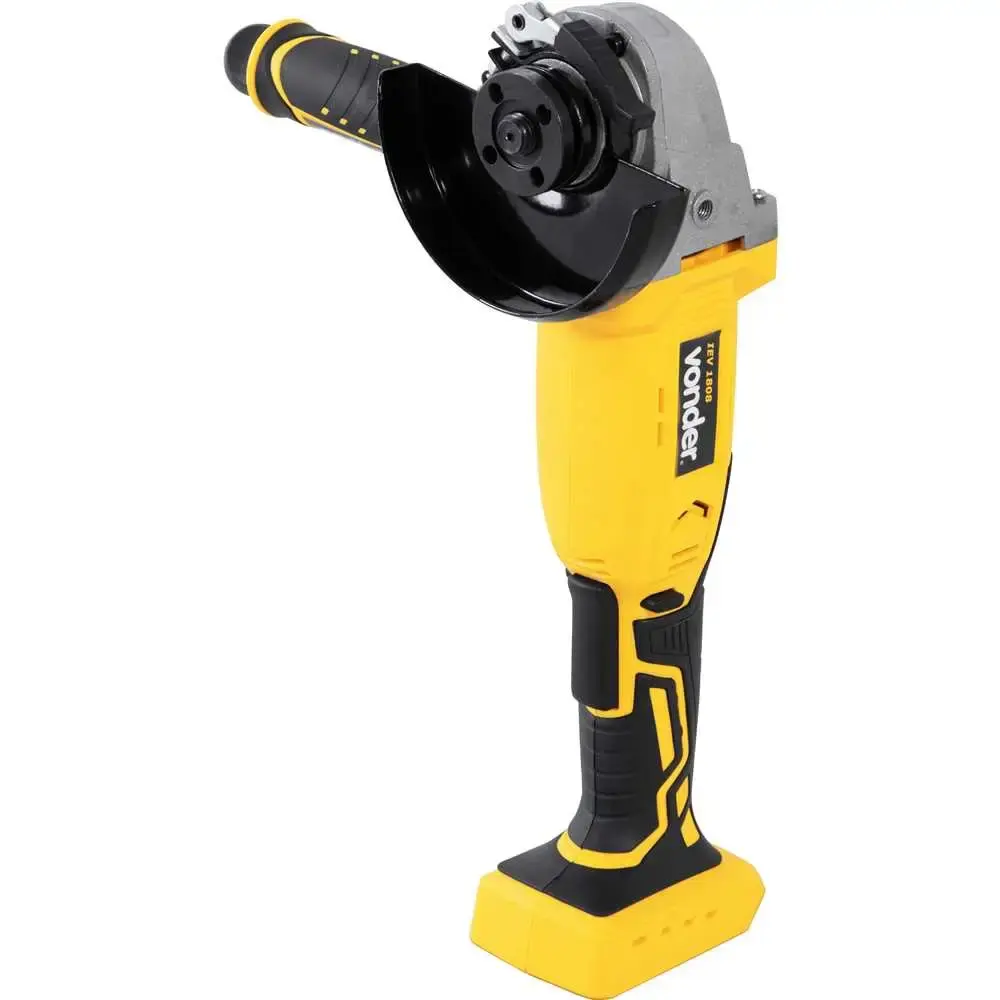 Esmerilhadeira angular 4.1/2 polegadas 18V com bateria intercambiável e carregador bivolt Vonder — fotografia 4