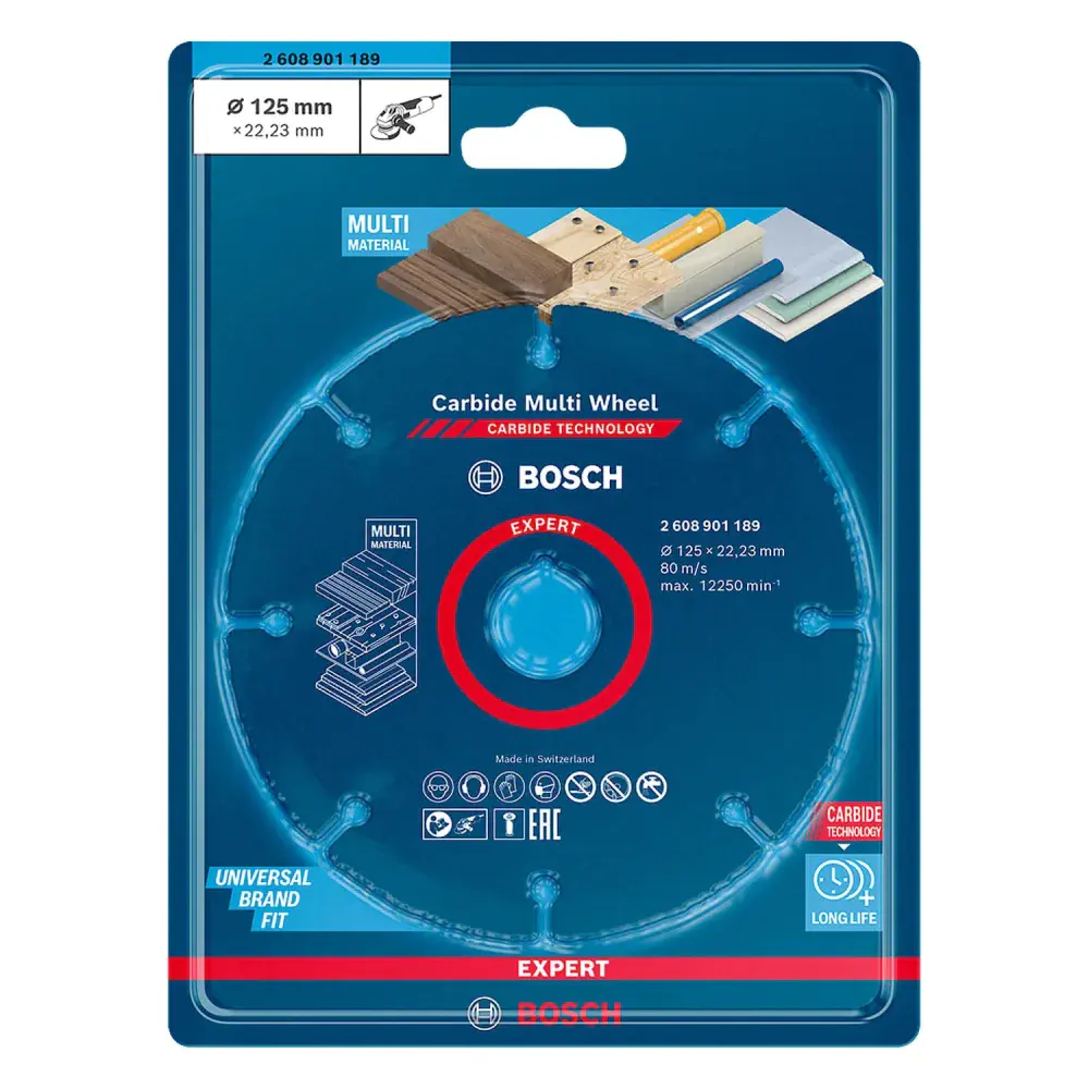 Disco de corte carbide multimaterial 125MM Bosch — fotografia 3