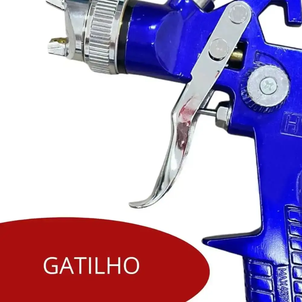 Pistola de Pintura Gravidade HVLP 1,4 mm 600 ml EVPPHVLP600-1B EVALD — fotografia 6