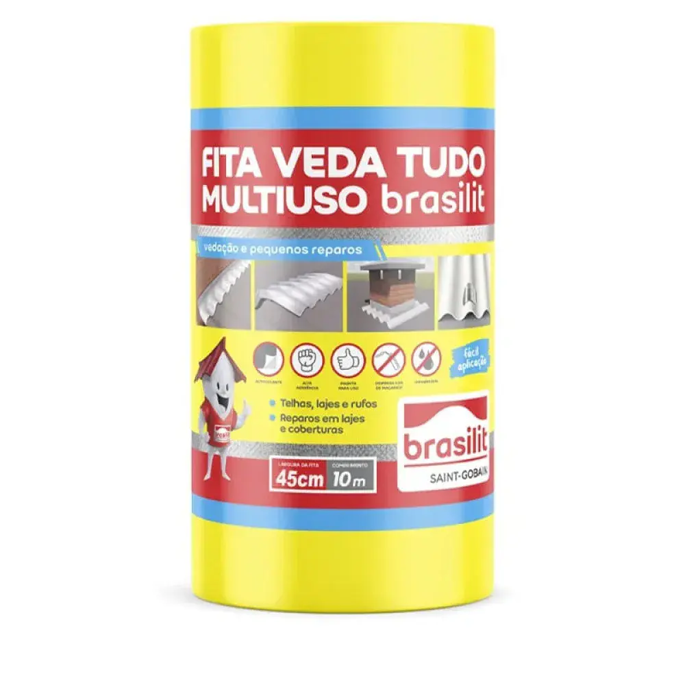 Manta autoadesiva veda tudo 45CM x 10M brastilit Brasilit — fotografia de referência