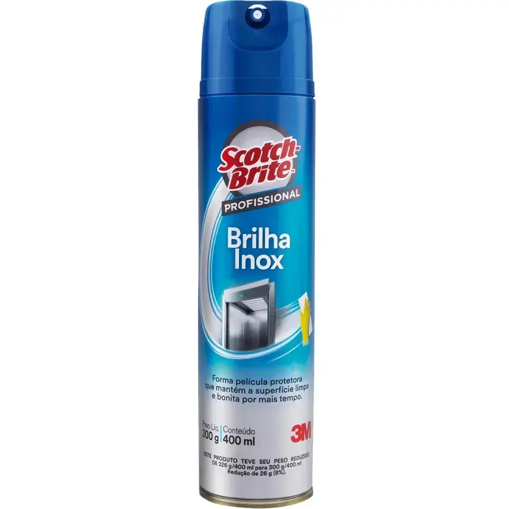 Brilha inox Scothbrite limpeza inox 400ML — fotografia 2