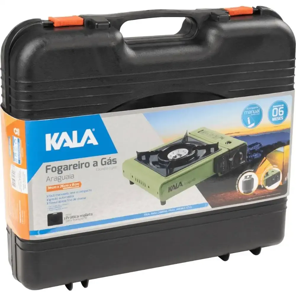 Fogareiro Portátil a Gás 2.5 kW Acendimento Automático Araguaia KALA — fotografia 7