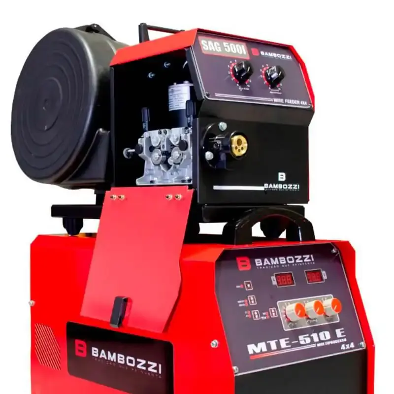 Solda mig. TIG e eletrodo multiprocesso 510E cabeçote externo SAG DI 500I trifásica Bambozzi — fotografia 4