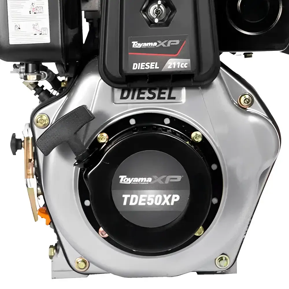 Motor diesel 5,0 HP partida manual TDE50XP Toyama — fotografia 4