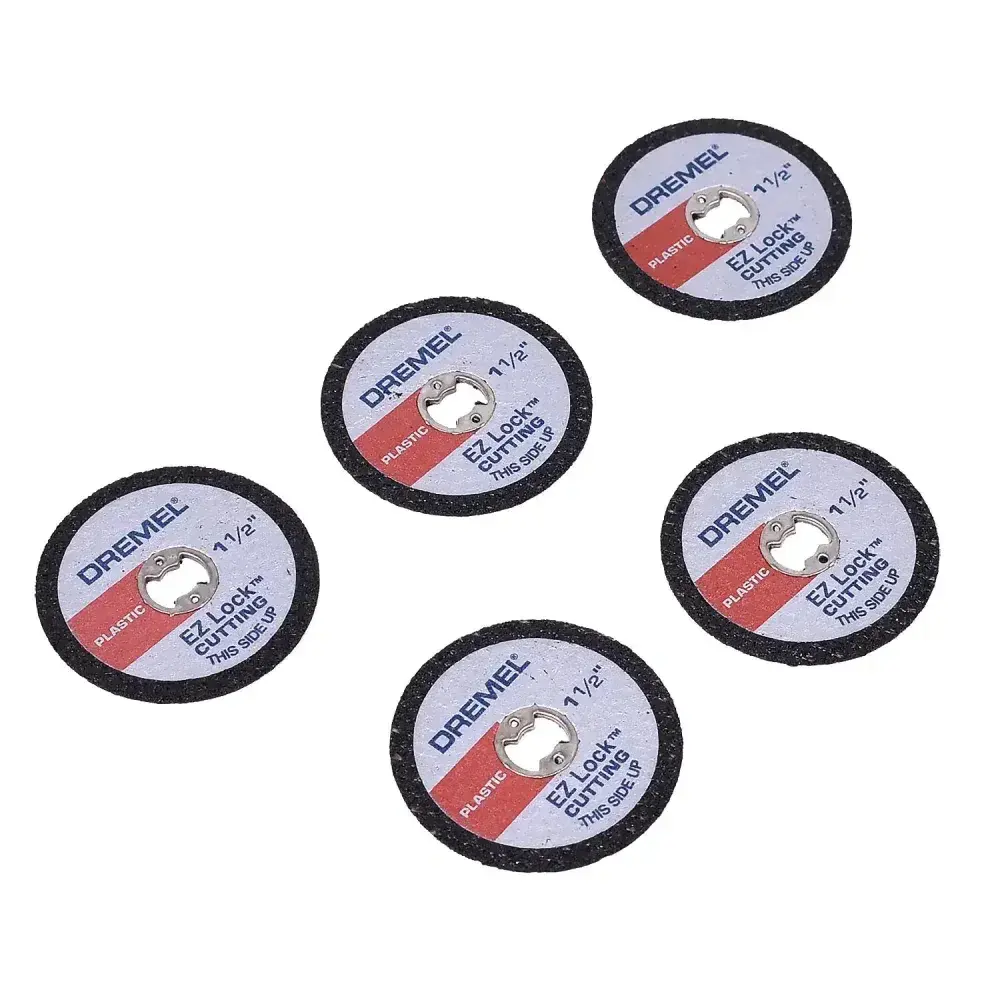 Kit discos corte de plástico 5 peç 38MM ez lock Dremel — fotografia 9