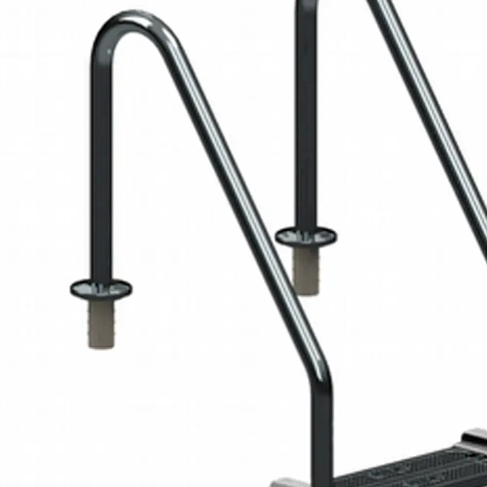 Escada em aço inox comfort home 1 1/2 polegada 024412 Sodramar — fotografia 5