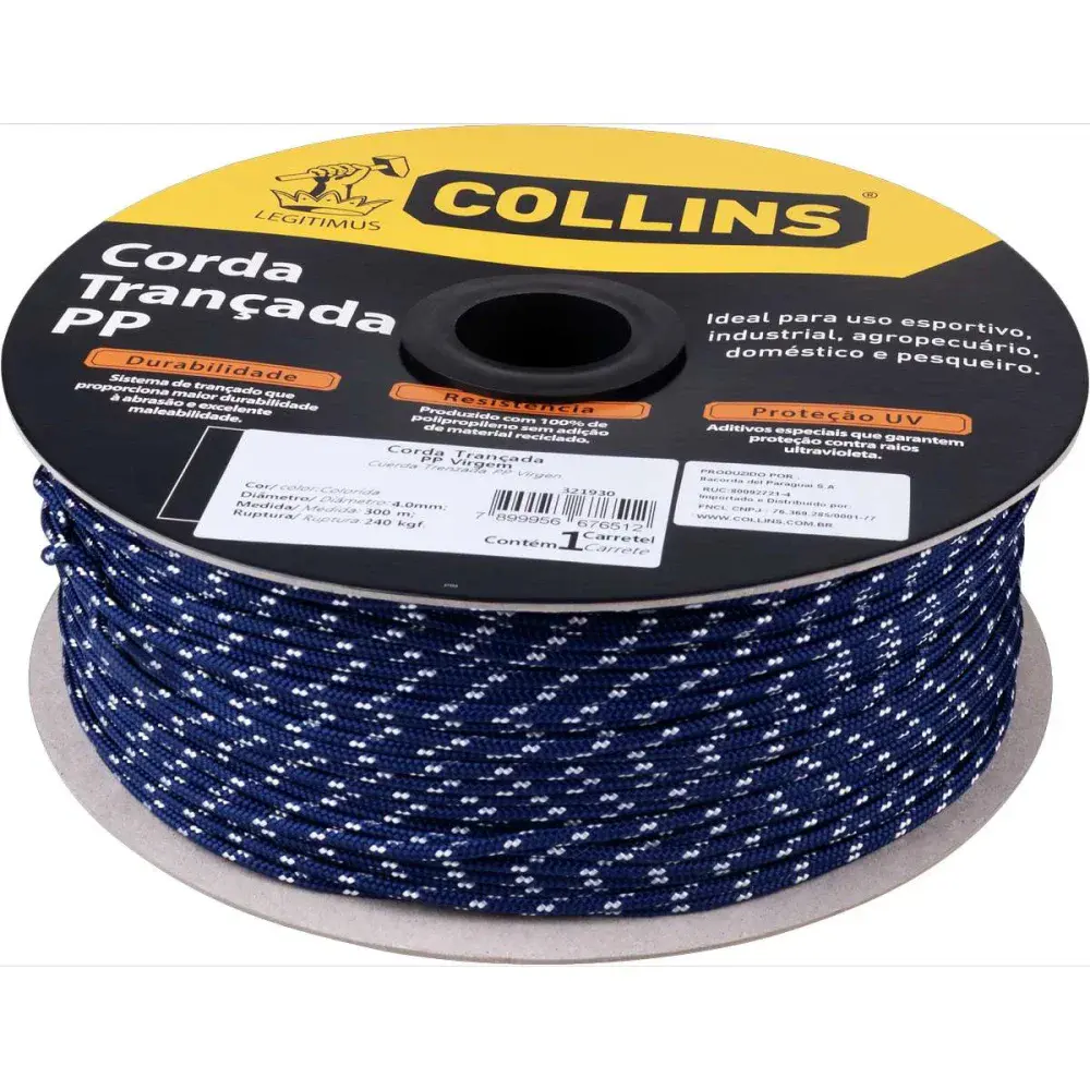 Corda trancada modelo pp 4,0MM color Collins — fotografia 5