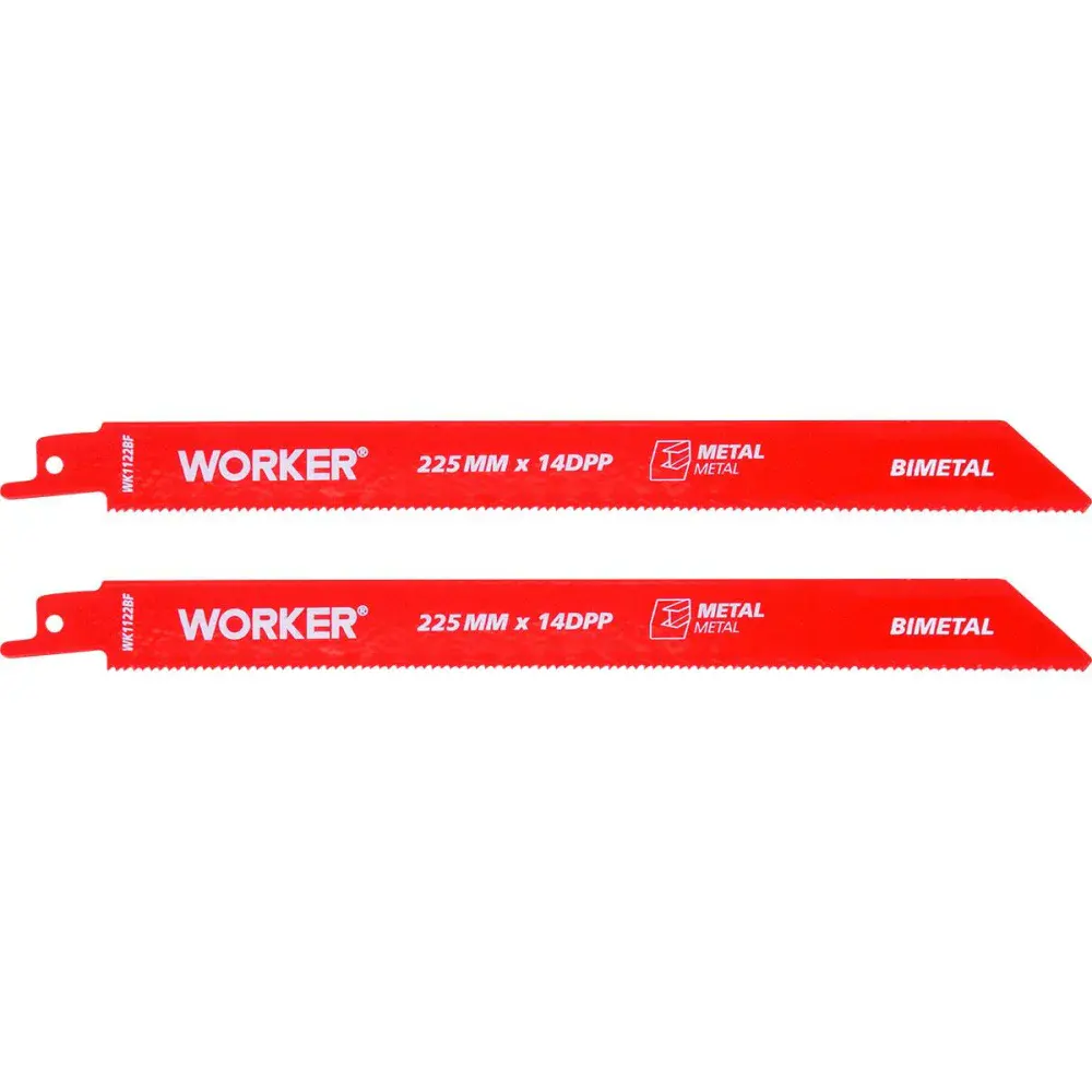 Lâmina para serra sabre bimetálica 1/2” 225MM 14 dentes Worker — fotografia de referência