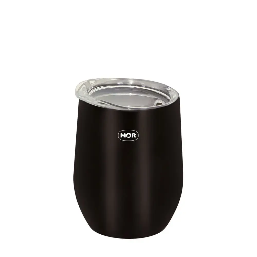 Copo Térmico com Tampa 360 ml Preto 008041 MOR — fotografia de referência