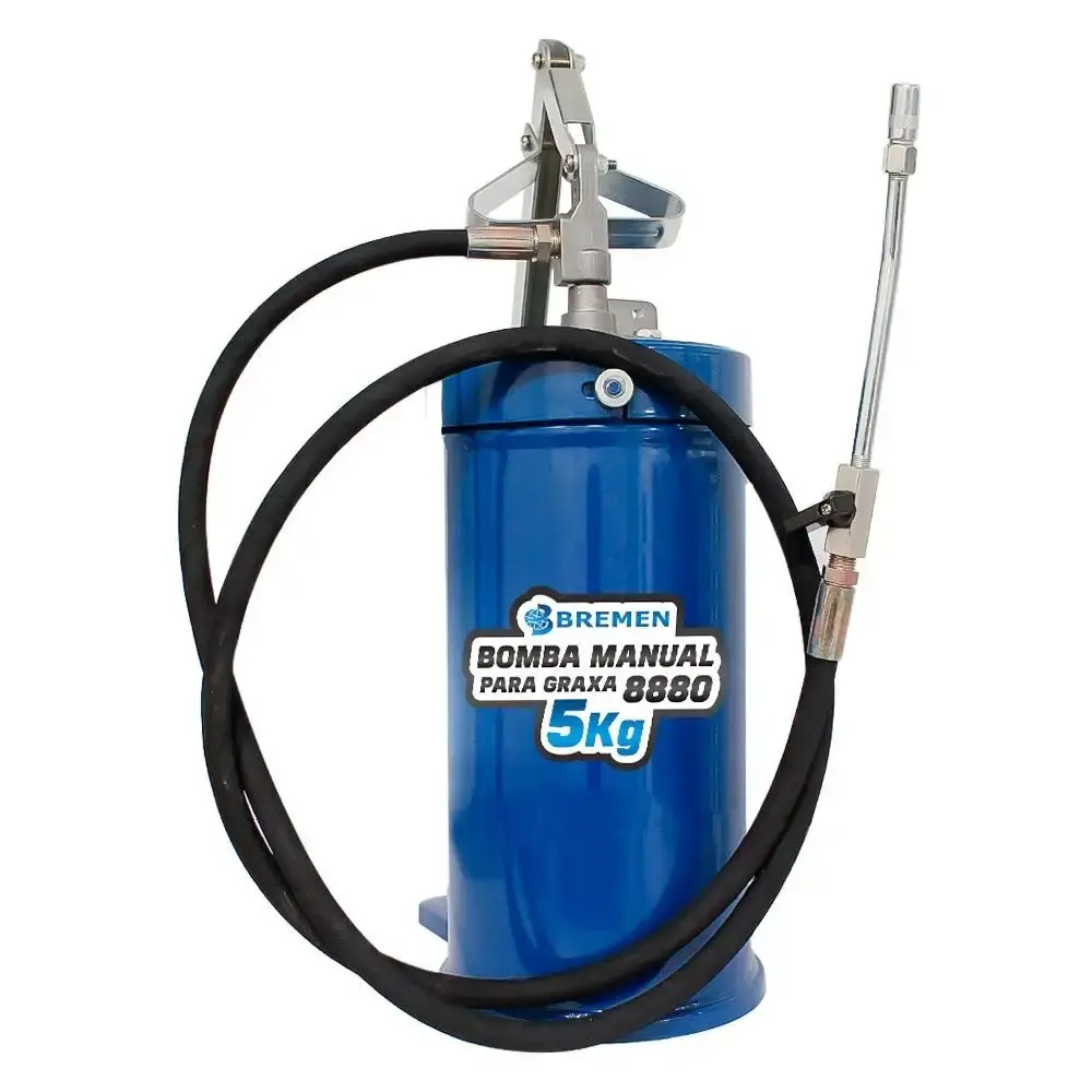 Bomba para graxa 5KG manual com disco seguidor e válvula 8880 Bremen — fotografia de referência