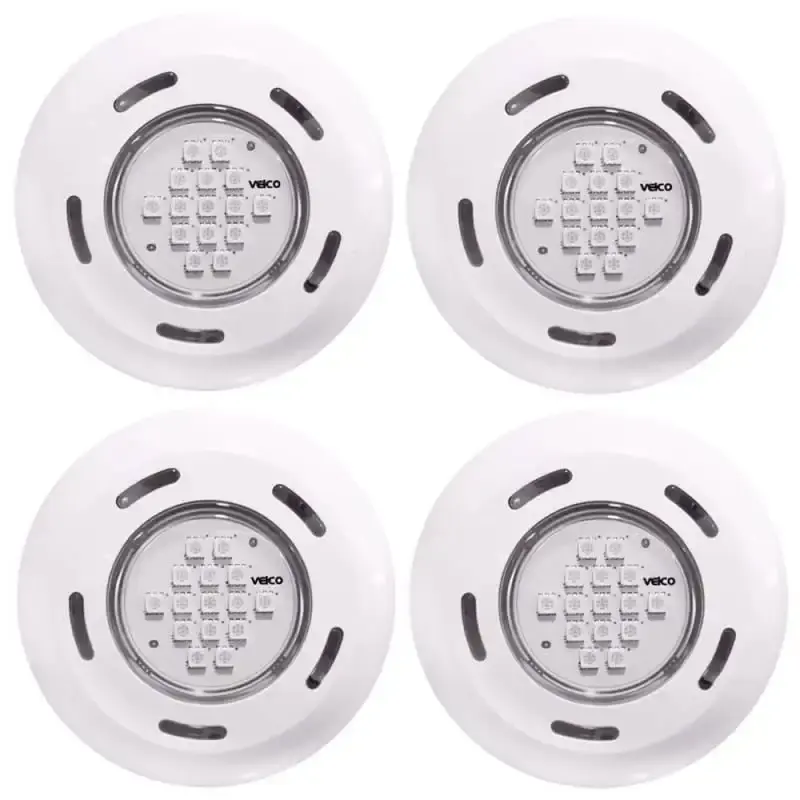 Kit 4 refletores LED RGB para piscina 3.2W Fluidra — fotografia de referência