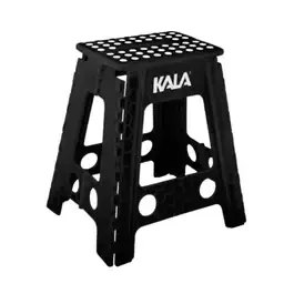 Banqueta plástica dobrável 45CM preta Kala — fotografia 6