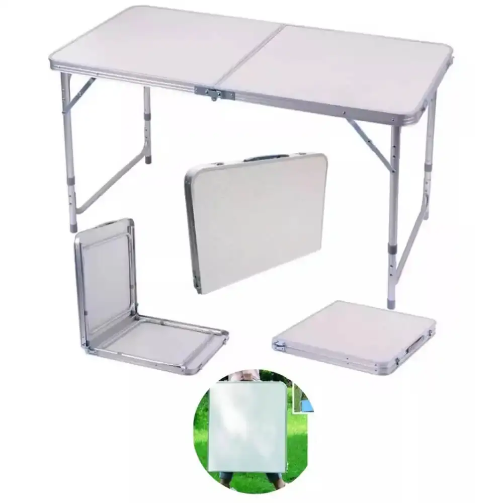 Mesa Prática Dupla 120x60 cm Vira Maleta MOR — fotografia 3